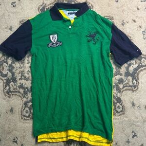 Tommy Hilfiger Polo in Green and Yellow